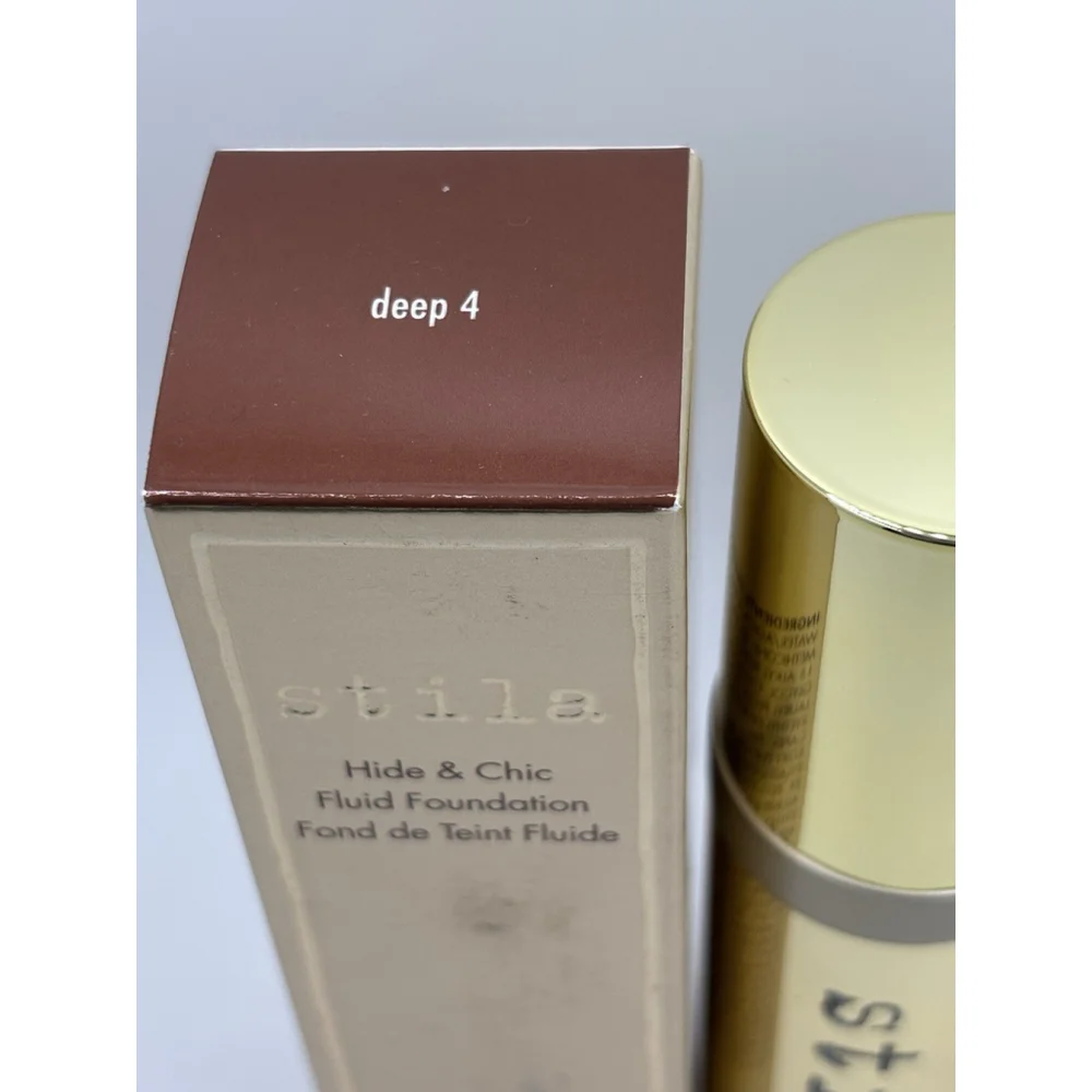 Stila Hide & Chic Fluid Foundation Deep 4 NIB